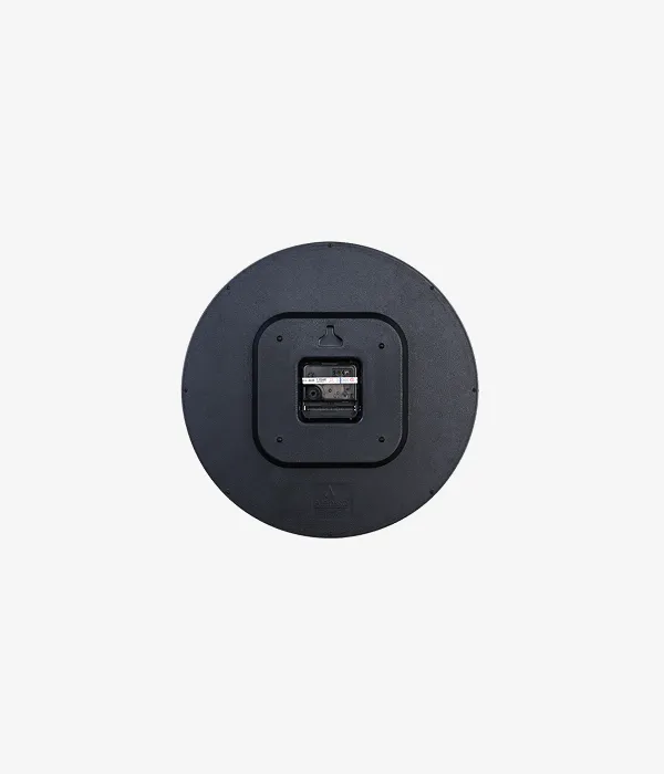 Alensso Model 1144 Round Wall Clock with Wood Texture
