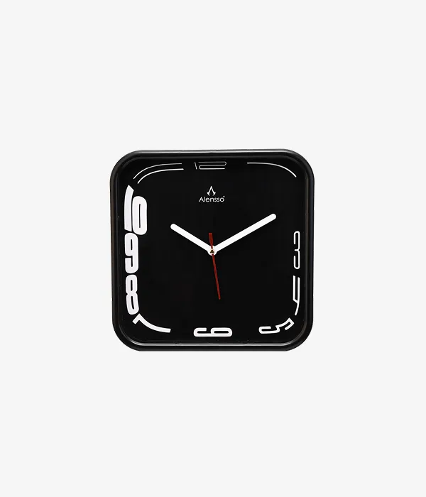 Alensso Model 861 Square Wall Clock with Modern